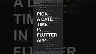 How to Show Date and Time Picker in Flutter 