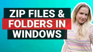 How to zip a file in Windows | Zip folders in Windows | Create a Zip file in Windows