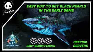 How to KILL Alpha Mosas & Alpha Tusos For BLACK PEARLS In The EARLY GAME | ARK: Survival Ascended