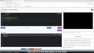 Online SQL to TSV Converter