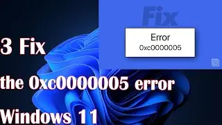 3 Fix the 0xc0000005 error in Windows 11