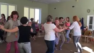 Орф- семинар в в Риге. Танец блинчики.