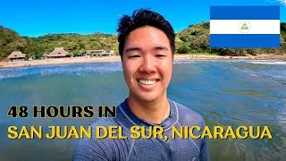 First Time SURFING in San Juan Del Sur, Nicaragua (Best Beach Town?)