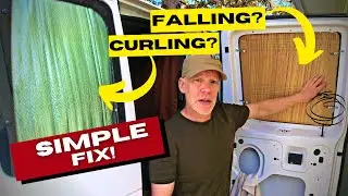 FINALLY! Window Covers That DON'T FALL or CURL! Easy Fix For Camping in Van, Car or RV!