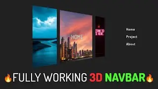 Navbar in CSS: How to make 3D navigation in CSS | Coding Tutorial | 