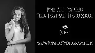 Fine Art Inspired Teen Portrait Photography - BTS Godox Nikon Monochrome