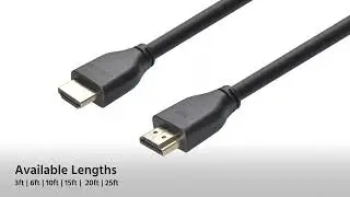 Monoprice 8K Certified Ultra High Speed HDMI Cable - HDMI 2.1- Lengths: 3, 6, 10, 15, 20, 25 Feet