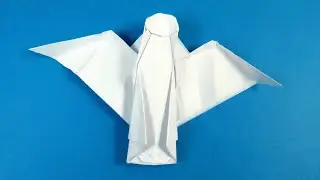 How to make an angel out of paper  DIY origami angel