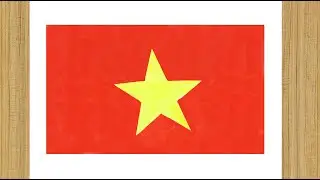 How to Draw a Vietnamese Flag || Vietnam Flag Darwing