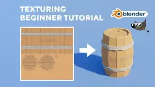 GAME ASSET BEGINNER TUTORIAL - Texturing In Blender & GIMP (Part 3/5)