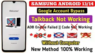 Samsung A14 5G / A15 5G Frp Byapss | Android 13/14 Google Account Remove New Method | Without Pc