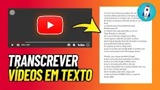 Como TRANSCREVER VÍDEO EM TEXTO Grátis - Vídeo do YouTube em Texto