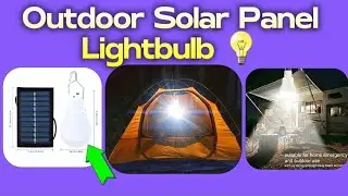 Solar LED Bulb Lamp rechargeable with solar panel - Not much of a review 🤭