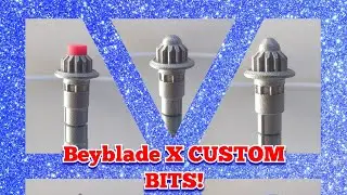 Beyblade-X - Custom made bits! Stainless steel and Rubber bits!?!