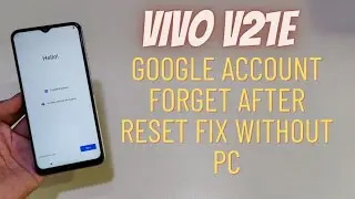 Vivo V21e Frp Bypass Android 12 | Vivo v2061 Unlock Frp Funtouch Os 12