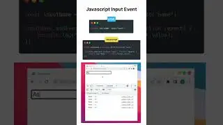 Javascript input event