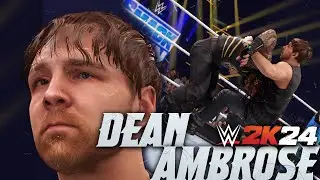 WWE 2K24 DEAN AMBROSE w/Call Name GFX | New WWE 2K24 Mods