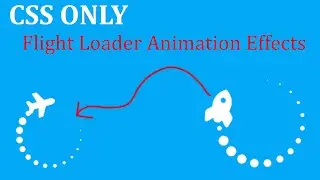 Pure CSS Flight Loader Animation Effects using Fontawesome icon