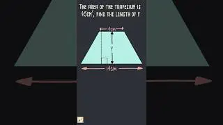 Can you find the height of the trapezium? 😎 #learnmath #minitymaths #geometry