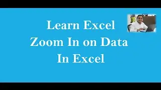 Zoom In Zoom Out In Excel Hindi