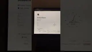 Notion students planner template🧑‍🎓 #notion #productivity #organization