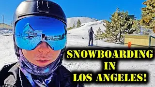 SNOW VALLEY, California SNOWBOARDING!