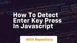 how to detect enter key press in javascript