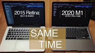 MacBook Pro 2020 M1 vs. 2015 Retina - card reader comparison | iSTYLE Type-C HUB Pro