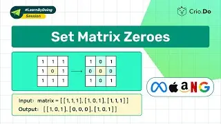 Set Matrix Zeroes | Java | Master DSA Interview Questions