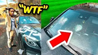 MY BROTHER DESTROYED MY CAR! My AMG Windshield SMASHED WHILE PLAYING NBA 2K24