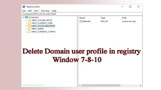 Delete user profile in window7/8/10 | delete user profile on registry | delete domain user profile