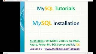 MySQL Tutorials | MySQL Installation | how to install mysql on windows |  mysql port configuration