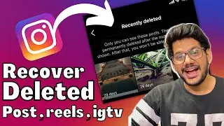 How to recover posts on instagram 2021 | how to get back deleted instagram posts ✅