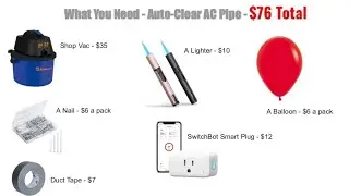 How to AUTOMATICALLY clear AC Drain - EASY Cheap Fix for AC Line Clog