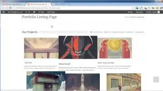 How to add Portfolio Listing Page