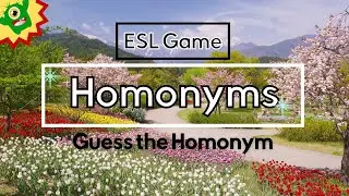 Homonyms ESL Quiz | Game with Point System | Same spelling, different meaning