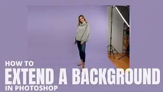 How to easily extend a background in Adobe Photoshop.