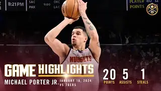 Michael Porter Jr. Full Game Highlights vs. 76ers 🎥