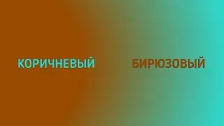 БЫСТРАЯ СМЕНА ЦВЕТОВ! (Коричневый/Бирюзовый)