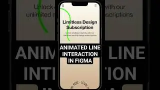 How to create an animated line interaction in Figma #figma #figmatutorial #uidesign #figmatips #ui