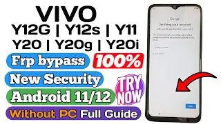 vivo Y12g frp bypass Android 11 | Vivo Y12g/Y12s/Y11/Y20/Y20g frp bypass Android 11/12 New Method