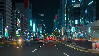 Seoul Night Drive 🌠 | Downtown Vibes | Chill Lofi Hiphop Beats | POV 4K HDR