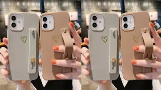 For iPhone 12 Pro Max Love Heart Wrist Strap Matte Phone Case For iPhone