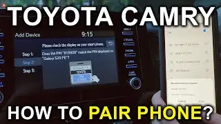 Toyota Camry (2018-2024): How To Connect (Pair) Smartphone Using Bluetooth?