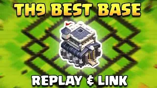 TH9 Best Farming/Hybrid Base 2024 | Unbeaten Town Hall 9 Base (Clash of Clans)