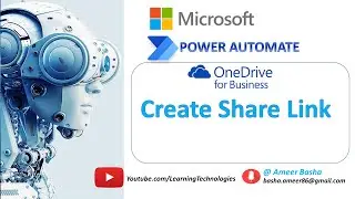 Power Automate Desktop || OneDrive for Business - Create Share Link