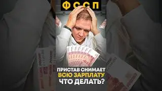 Пристав снимает всю зарплату за долги, что делать?