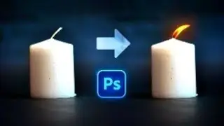How to Create Candle Flame in photoshop || Candle Light 