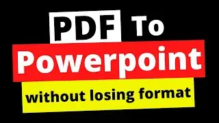 How to convert PDF to PPT free in Windows 10