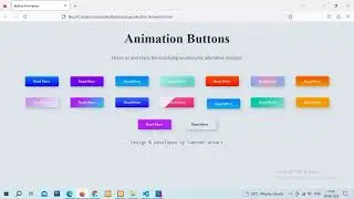 How to make website button animation On Hover using HTML CSS no JavaScript - CodeWithTanveer #html